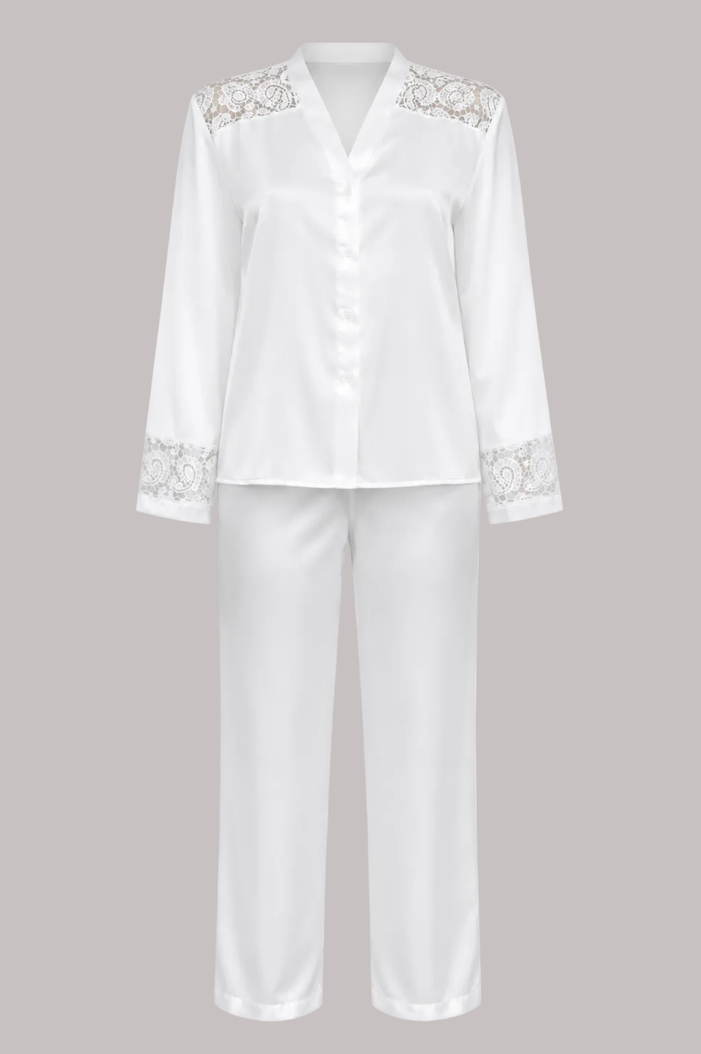 Milly Long Satin Bridal pyjama set