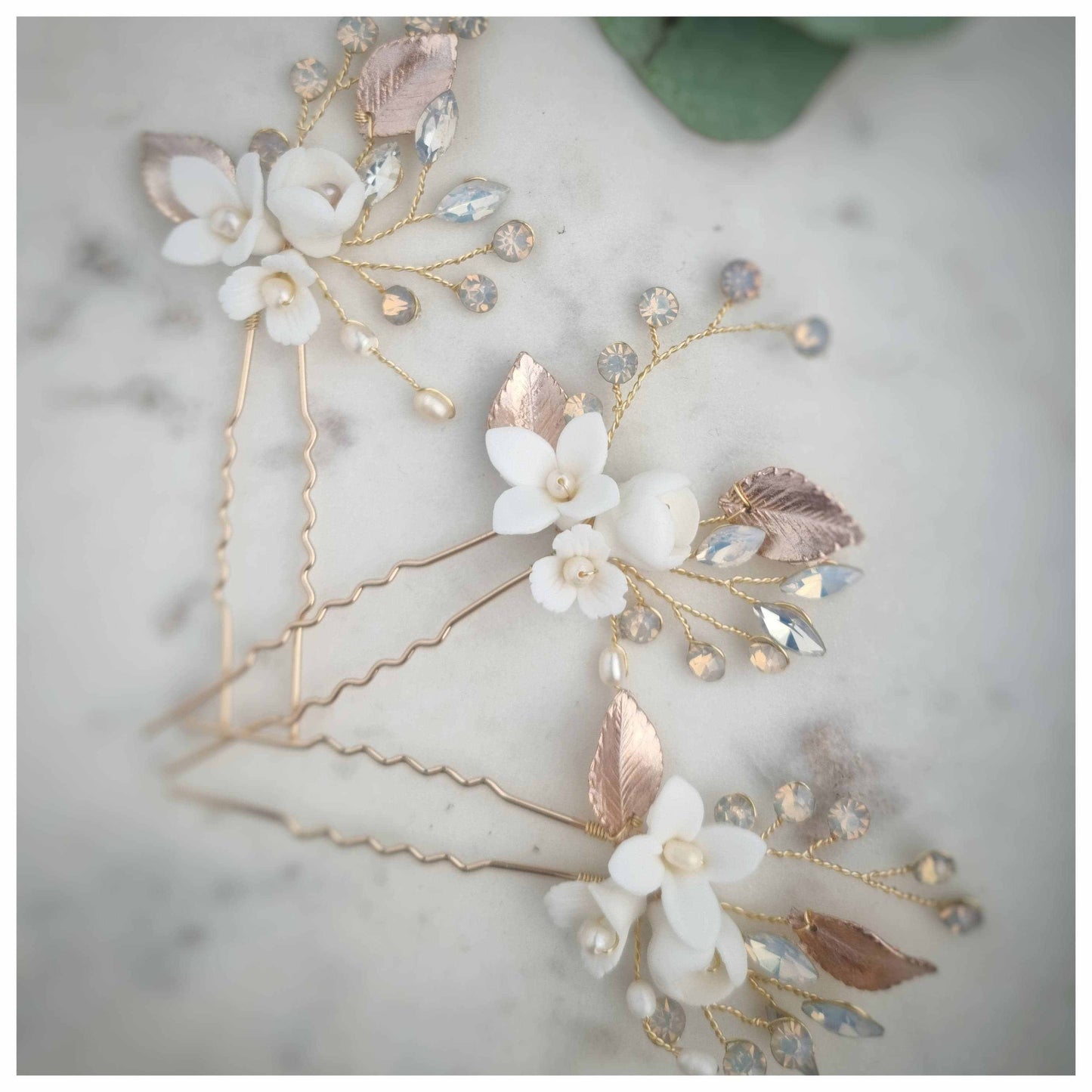 Elana Bridal hair pins Smooches Bridal
