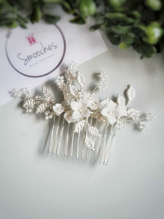 bridal hair comb hair accessories Smooches Bridal