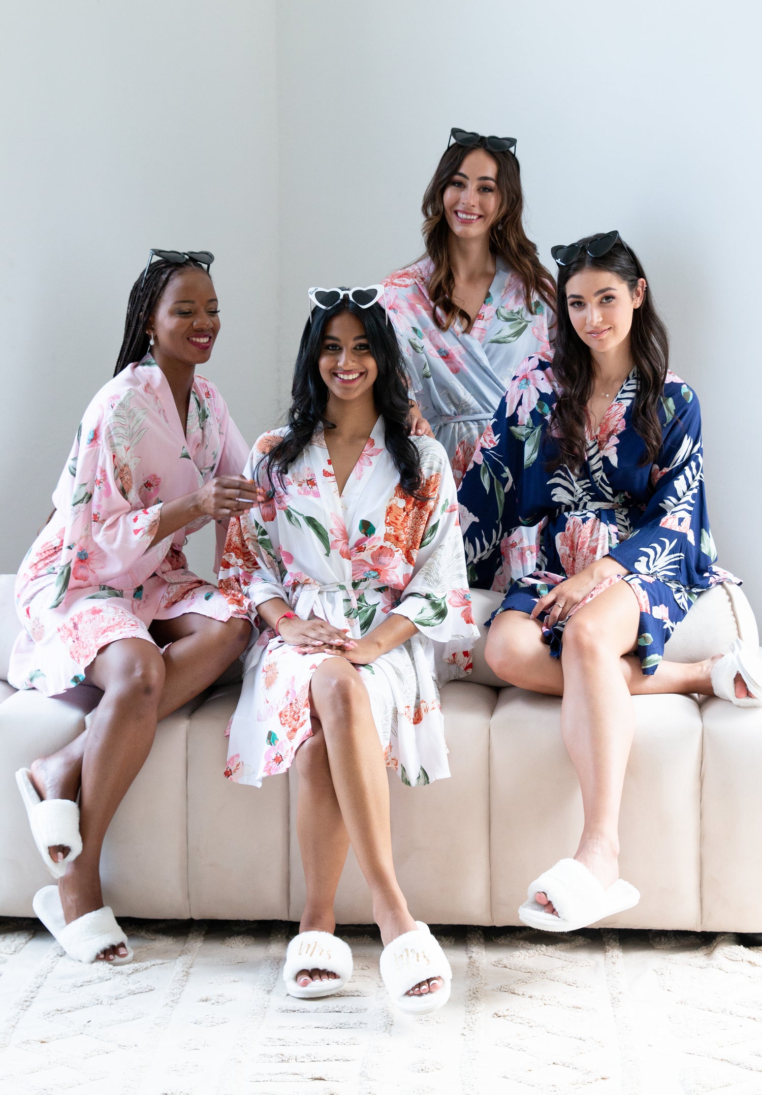 Floral Ruffle Robes