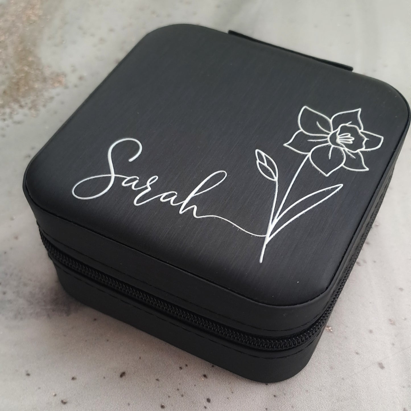 Birth flower personalised  Jewellery Box