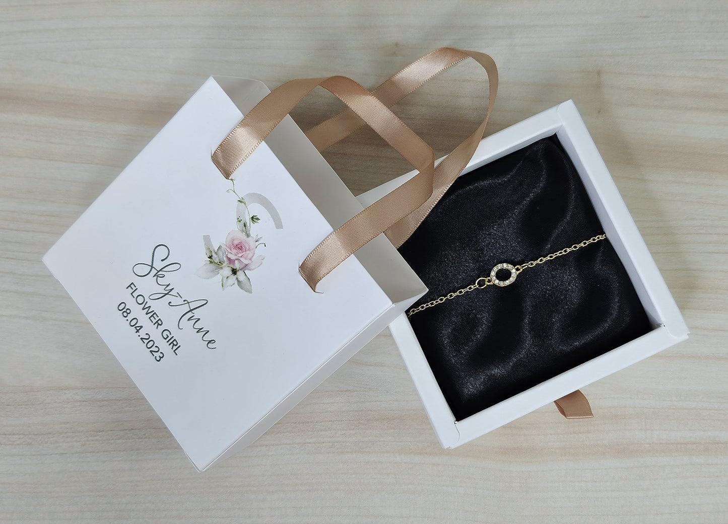 Personalised jewellery gift box