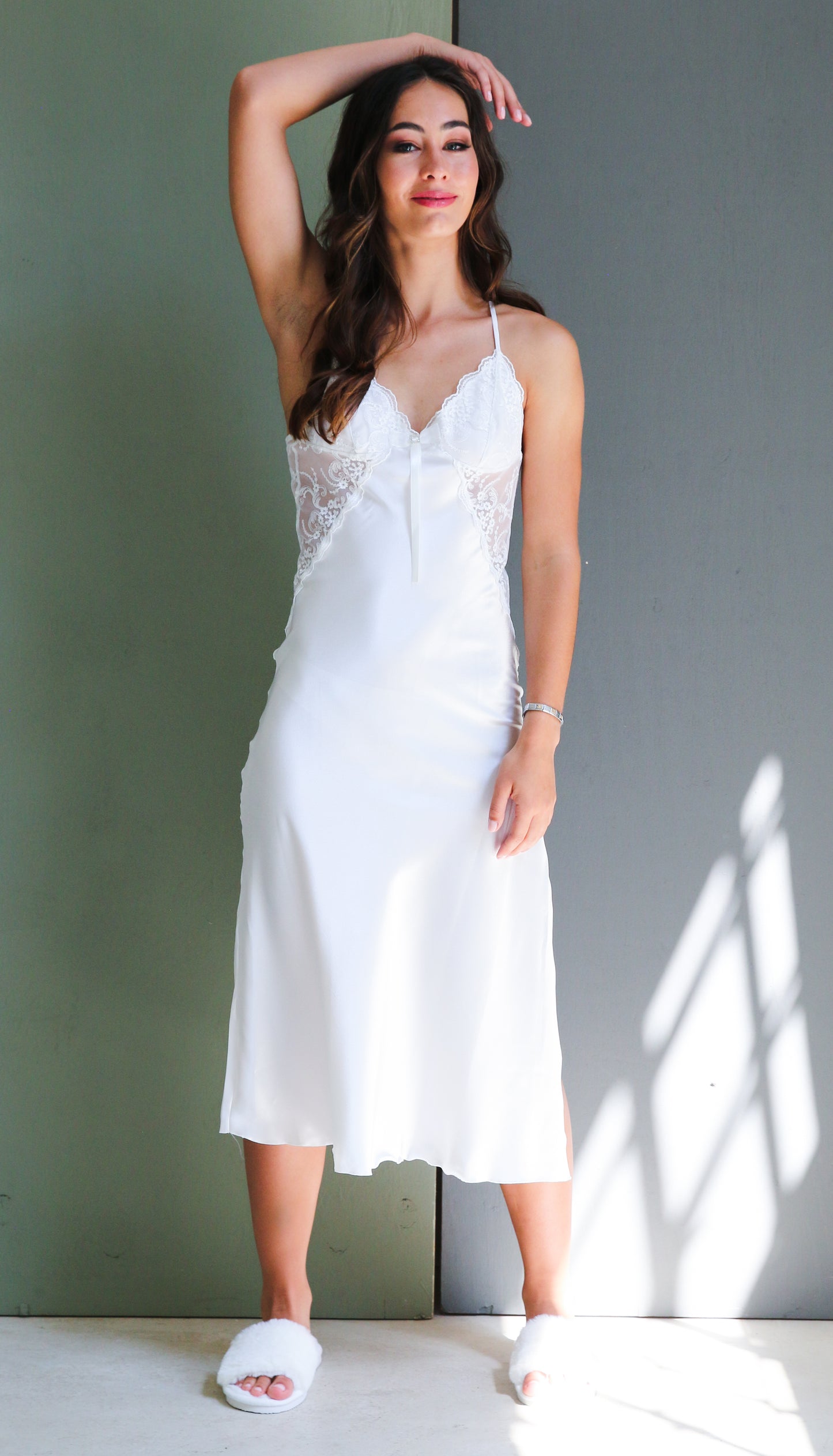 Sia 2 piece luxury Bridal robe  nightgown