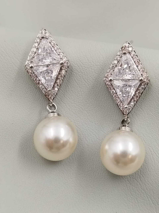 Geraldine bridal earrings