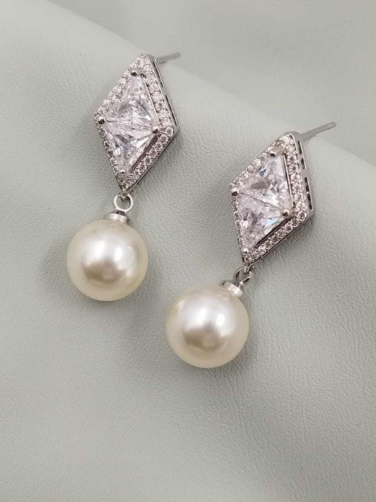 Geraldine bridal earrings