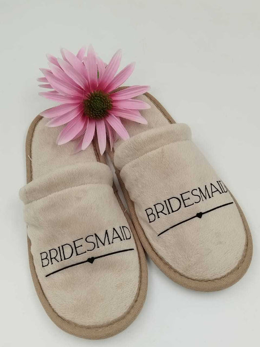 Personalised disposable slippers- Stone