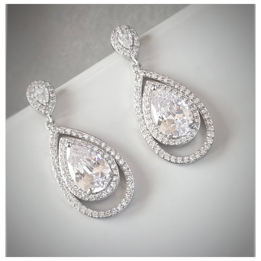 Bridal Earrings -E5022 - Smooches Bridal