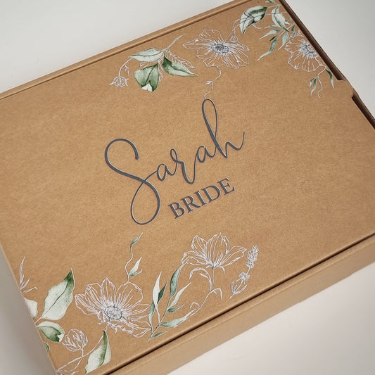 Personalised Kraft Gift Box - Smooches Bridal
